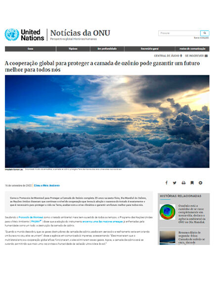 La cooperazione globale per proteggere lo strato di ozono può garantire un futuro migliore per tutti.